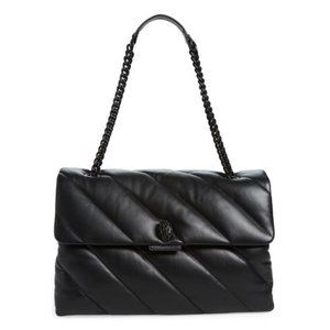 Kurt Geiger Black Quilted Shoulder Bag
